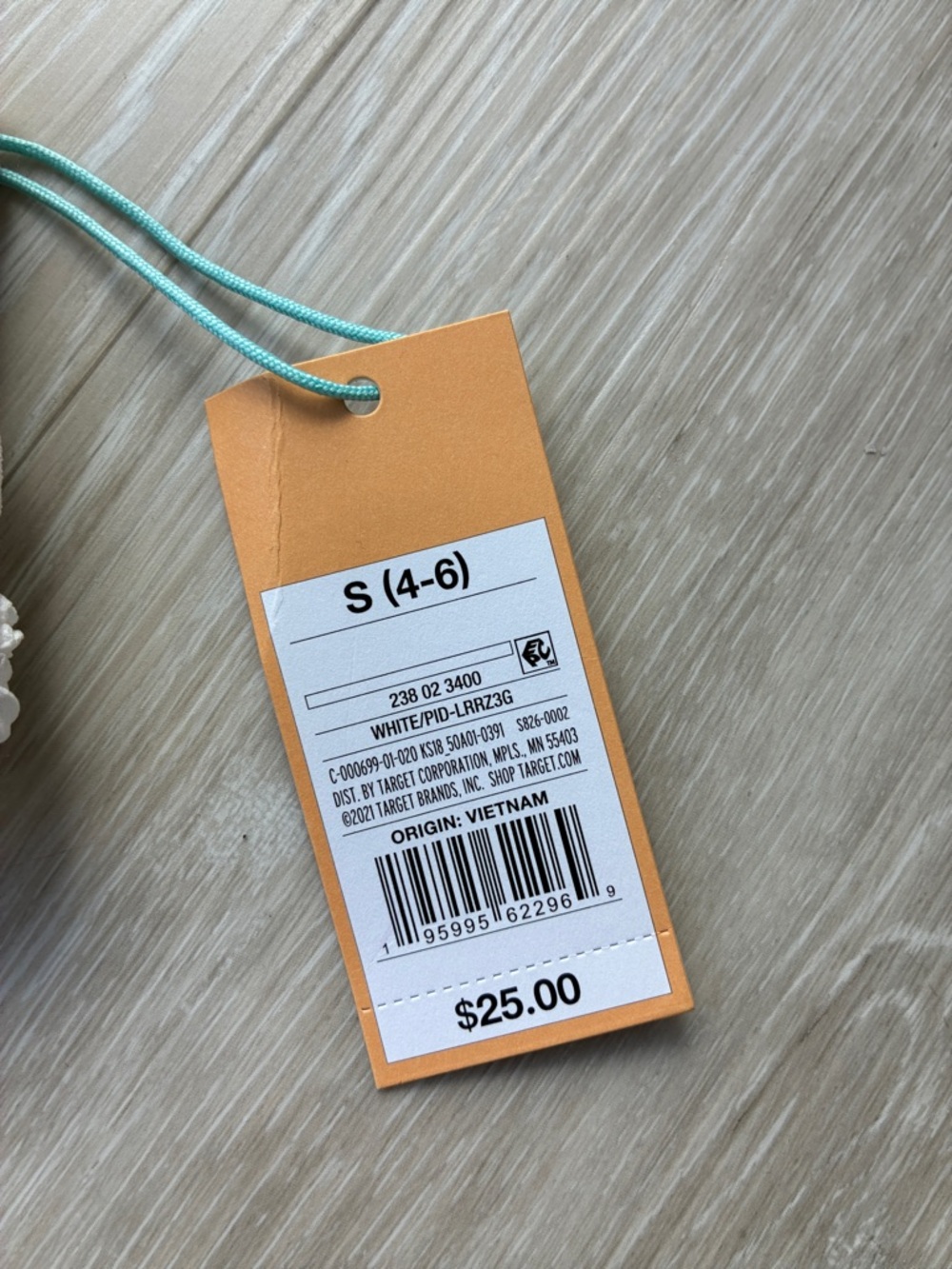 Target White Textured Bandeau Bikini Set - Picture 2 of 10